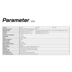 Standard Type Inline Process Refractometer