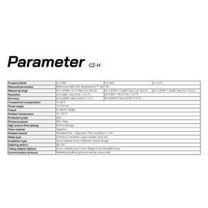 High Working Temperature Inline Process Refractometer