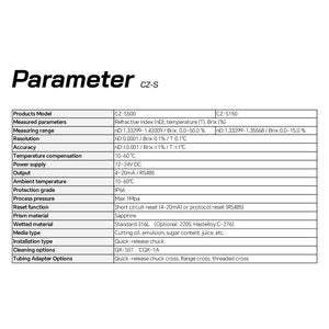 economical inline process refractometer