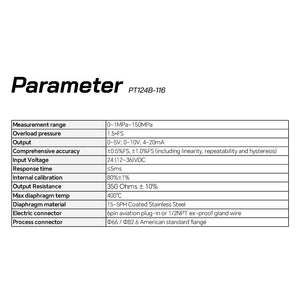 Flange High Temperature Melt Pressure Transmitter