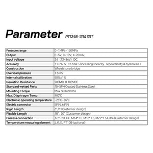 Flexible Stem High Temperature Melt Pressure Transmitter