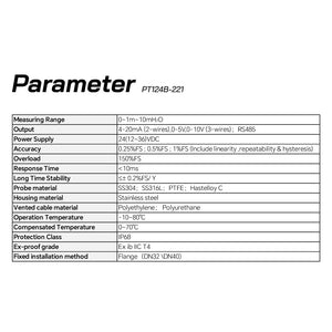 On-Site Display Submersible Level Transmitter