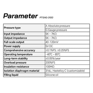 Monocrystalline silicon pressure sensor core