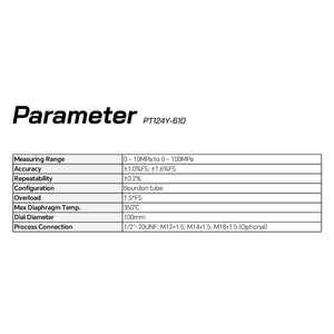 Rigid Stem Melt Pressure Gauge