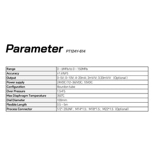Flexible Stem Melt Pressure Gauge