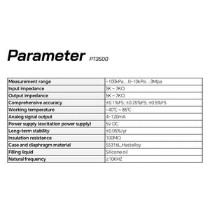 High Stability Output Monocrystalline Silicon Differential Pressure Core