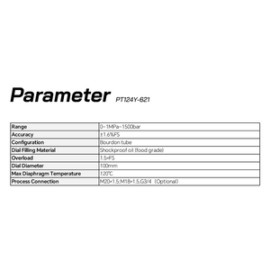 Pressure Plate Type Sanitary Diaphragm Pressure Gauge